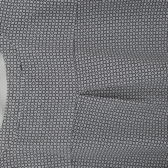 3X button front geometric print top blouse Notations Woman brand - Picture 7 of 9